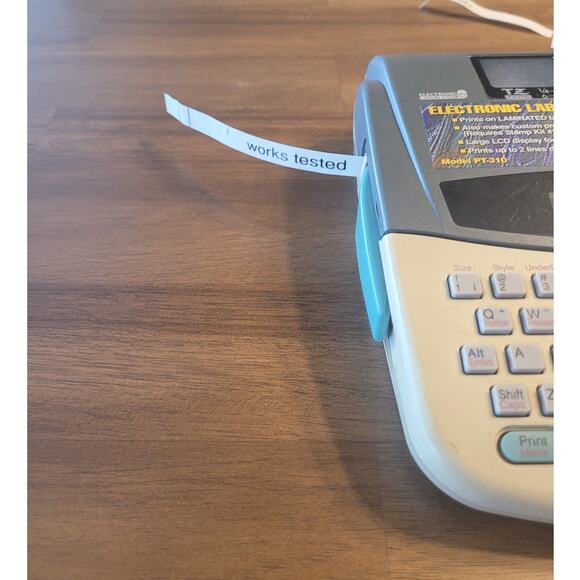 Brother P-Touch Extra PT-310 Thermal Label Printer Tested AC Adapter EUC - Picture 10 of 11